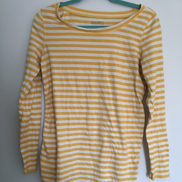 White Striped Long Sleeve Tee 